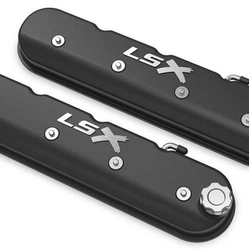 TALL LS VALVE COVER WITH LSX SATIN BLACK MACHINED FINISH