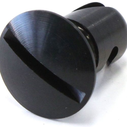 OVAL BUTTON 7/16″ X .500 ALLOYUNDERCUT BLACK
