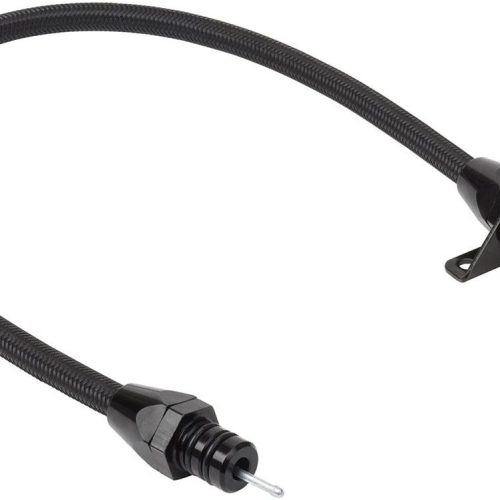 BLACK 4L60E TRANS DIPSTICK FLEXIBLE FIREWALL MOUNT