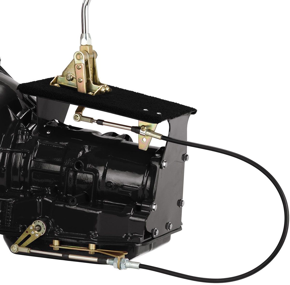 LOKAR CABLE OPERATED SHIFTER 16" C4 NOST SHIFTER BLK KNOB