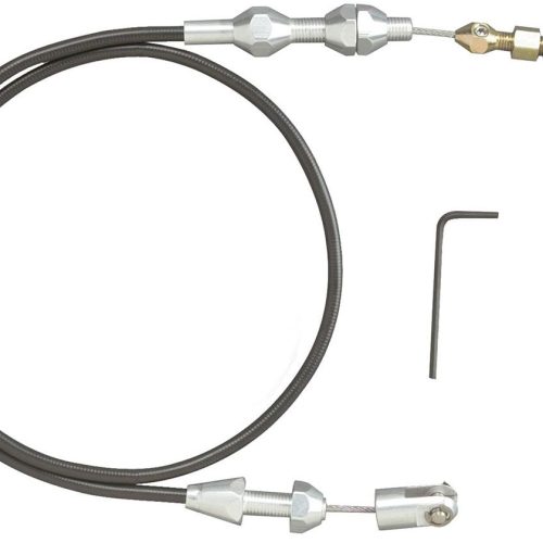 LOKAR THROTTLE CABLE BLACK STEEL 24 LONG