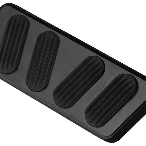 BLACK BILLET ALLOY BRAKE PAD  W/RUBBER INS 64-68 MUSTANG