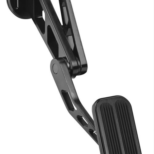 BLACK  BILLET ALLOY GAS PEDAL W/RUBBER INS 64-68 MUSTANG
