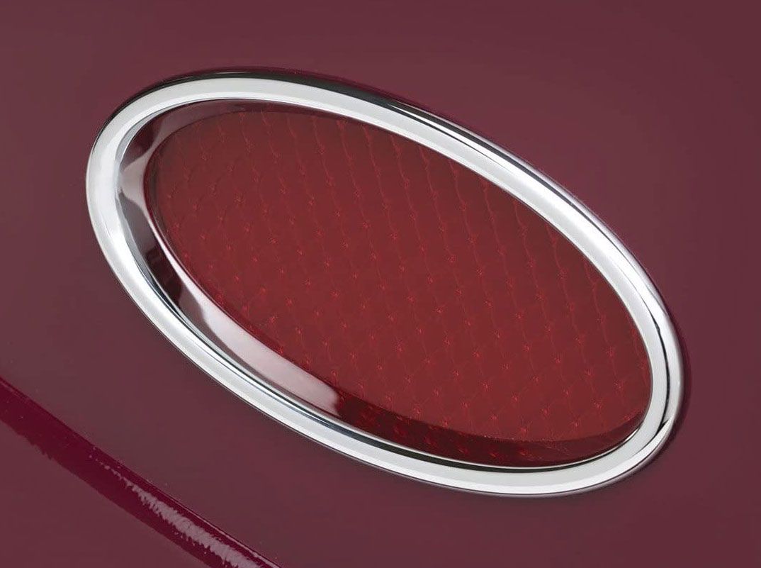 LOKAR BILLET OVAL TAIL LIGHTS SML CHROMED (PAIR) *NOTES*