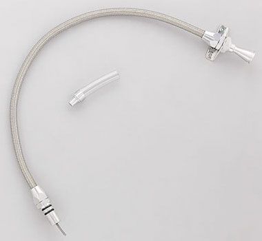 GM 6L80E TRANSMISSION DIPSTICKFIREWALL MOUNT, SS BRAIDED