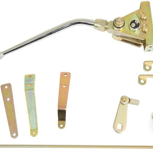 FLOOR SHIFTER TH350 12″ STICK MUSHROOM KNOB FINISH