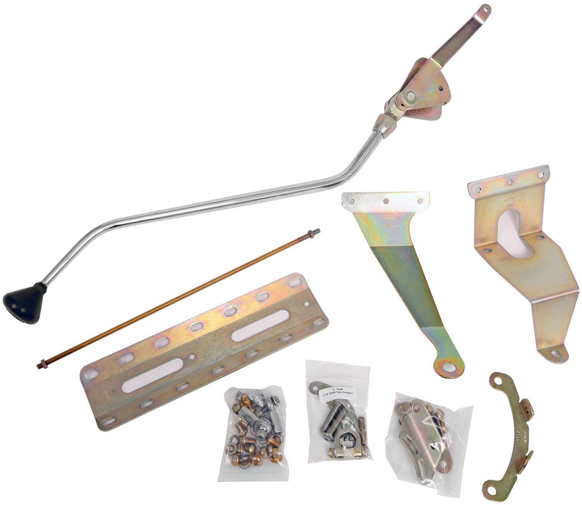 C6 23 SHIFTER NOSTALGIA DOUBLEBEND TRANS MOUNT BLK MUSHROOM