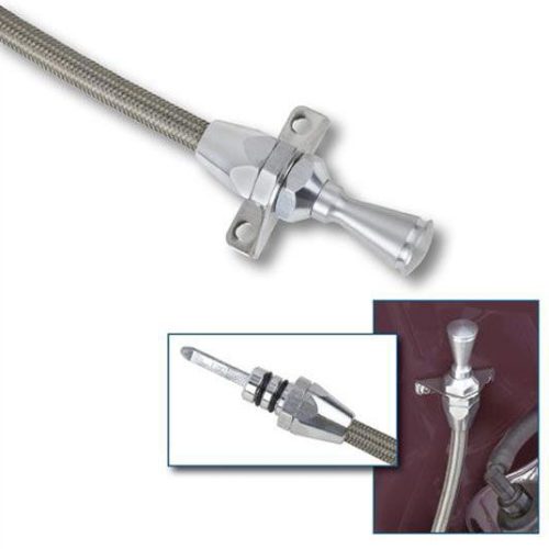 LOKAR POWERGLIDE FLEXIBLE GEARBOX DIPSTICK FIREWALL MOUNT