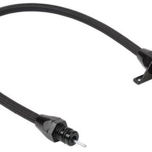 POWERGLIDE FLEXIBLE DIPSTICK  FIREWALL MOUNT, BLACK