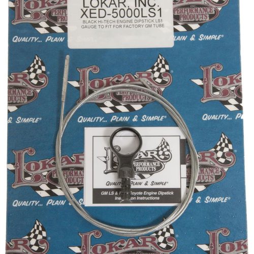 * BLACK *ENGINE DIPSTICK GM LSDIRECT MOUNT BILLET ALUM