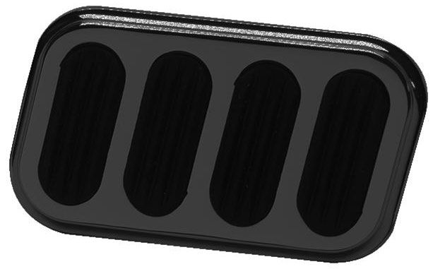 BLACK STEEL BRAKE PAD W/RUBBER