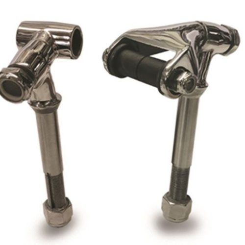 S/S SPRING PERCHES ADJUSTABLE POLISHED STAINLESS