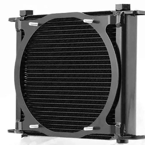 OIL COOLER PLATE & FIN SUIT 9″SPAL 280x256x37mm & TEMP BOSS