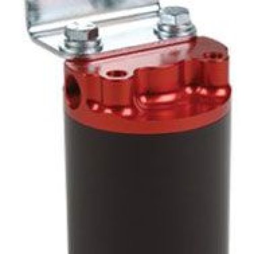 CANISTER FILTER 10 MIC FABRIC 3/8 NPT PORT RED TOP BLACK CUP