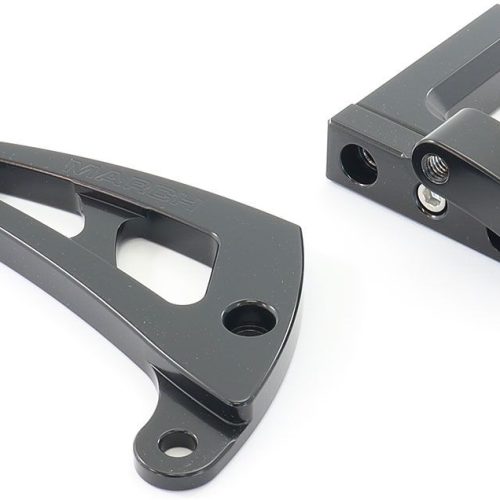 MARCH ALTERNATOR BRACKET BLK  SUIT BBC CHEV WITH ELECT W/P