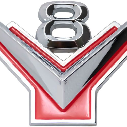 V8 FENDER EMBLEM 1954-56 CAR 1955 THUNDERBIRD