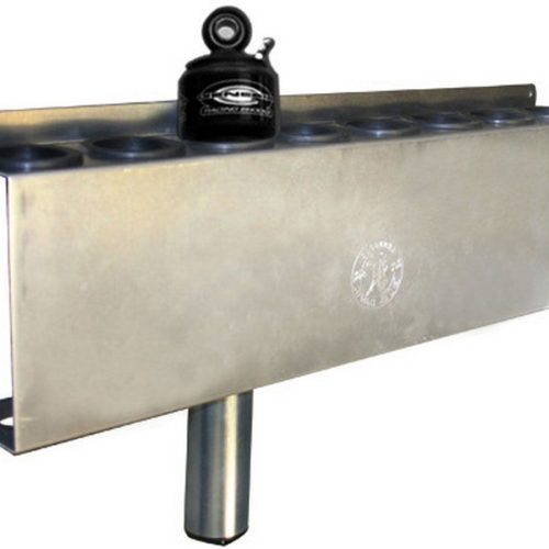 BIG SHOCK RACK 25x7x3.75″     HOLD 8 SHOCKS 2″ BODY ALUMINUM