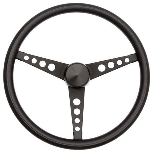 GRANT CLASSIC BLACK15″ 3 SPOKEALL BLACK DRILLED 1″ DISH