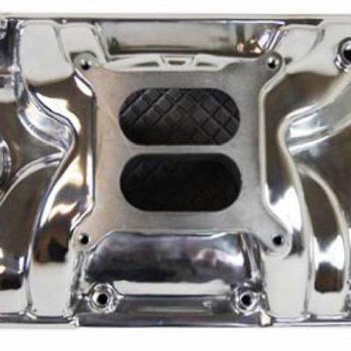 SBC DUAL PLANE MANIFOLD VORTEC POLISHED FINISH