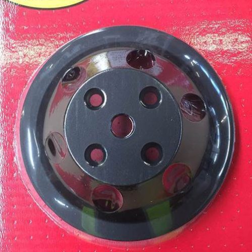 BLACK WATER PUMP PULLEY SBC   SINGLE LONG WATER PUMP ALUM