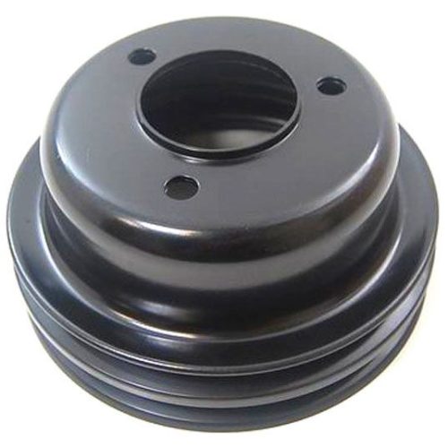 BLACK CRANKSHAFT PULLEY FORD  289 TRIPLE GROOVE STEEL 3 BOLT