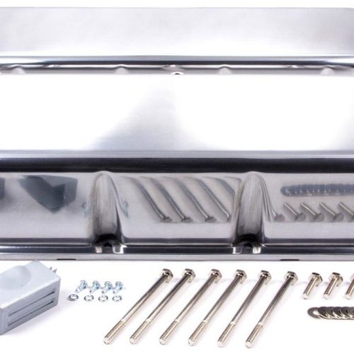 CAST VALVE COVERS, BBC TALL   POLISHED ALUMINIUM, NO HOLES