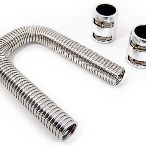 S/LESS STEEL RADIATOR HOSE KITCHROME 12 IN LENGTH *NOTES*