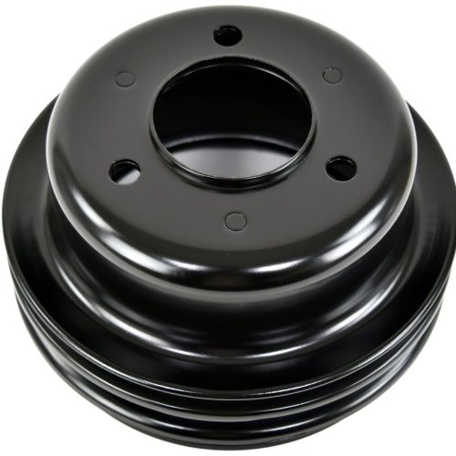 BLACK CRANKSHAFT PULLEY FORD  289 SINGLE GROOVE 3 BOLT STEEL