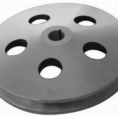 BLACK POWER STEERING PULLEY 1V ALUM 5/8 SHAFT WITH KEYWAY