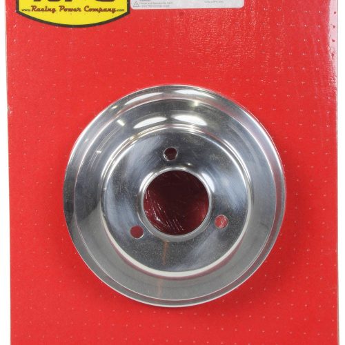 BBC POLISH TRIPLE PULLEY LONG W/PUMP CRANK PULLEY