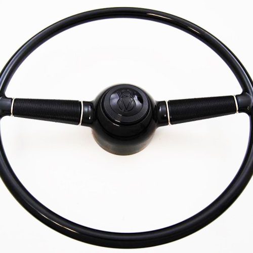 15″ 1940 FORD V8STEERING WHEELBLACK DIRECT FIT GM COLUMN