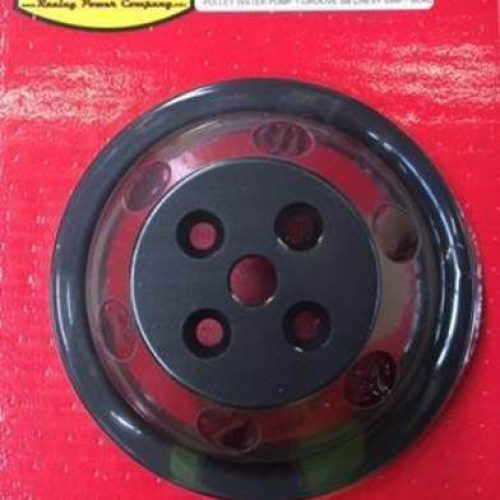 BLACK WATER PUMP PULLEY SBC   SINGLE SHORT WATER PUMP ALUM