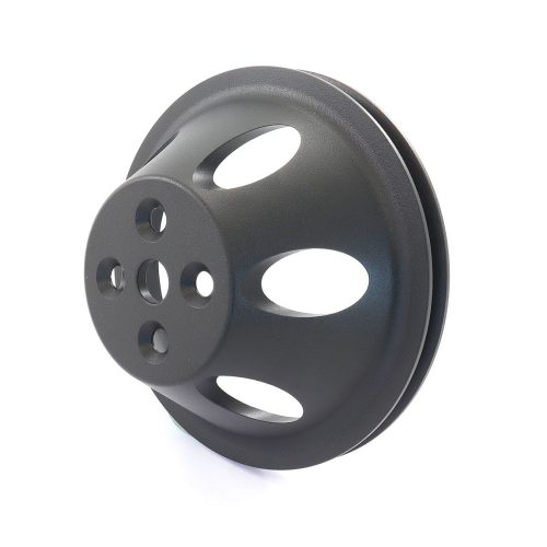 BLACK WATER PUMP PULLEY BBC   SINGLE SHORT WATER PUMP ALUM