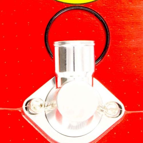 ALUM PONTIAC SWIVEL THERMSTAT NECK, POLISH