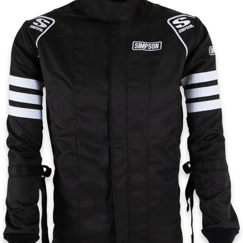 2 LAYER JACKET LARGE BLACK     SFI-5 WITH ARM RESTRAINTS