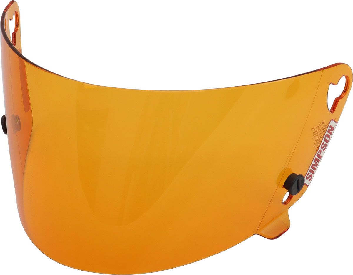 AMBER VISOR - VOYAGER ANTI FOG W/BLUE BLOCKER SHIELD