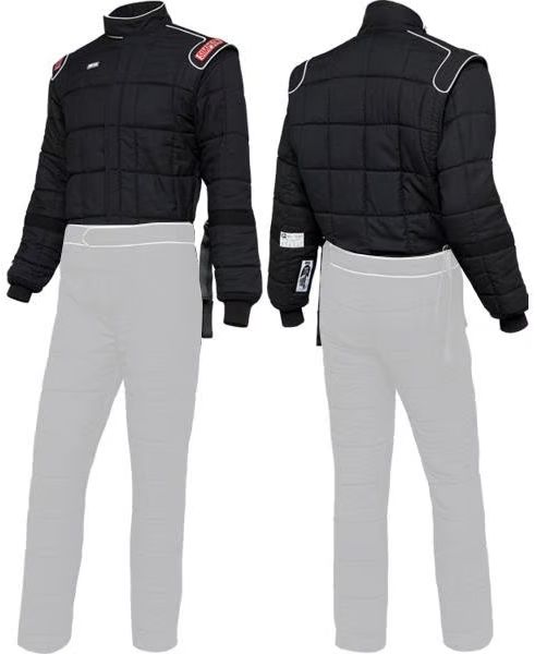 SFI-15 JACKET X LARGE BLACK - W/ ARM RESTRAINTS