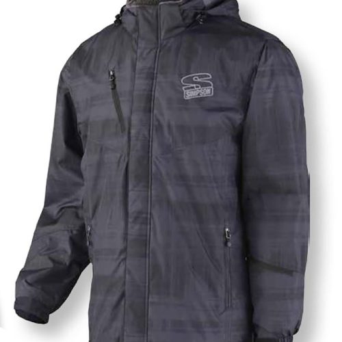 TURN 4 JACKET XL              BLACK BRUSH STROKE