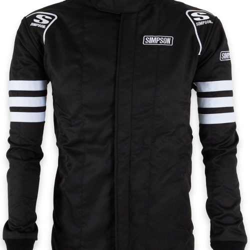 2 LAYER JACKET XL BLACK        SFI-5  NO ARM RESTRAINTS