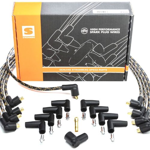 STROMBERG EFIRE BRAIDED SPARK PLUG WIRE LEAD SET FLATHEAD