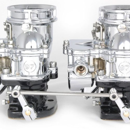 STROMBERG 2 X 2 LINKAGE KIT   CHROME REGULAR DUAL 4-3/4″