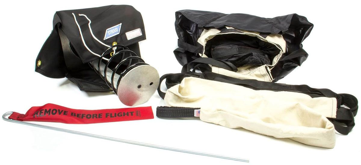 FUEL / FUNNY CAR BLACK SIZE 30L/SPRING CHUTE DEPLOY SYSTEM