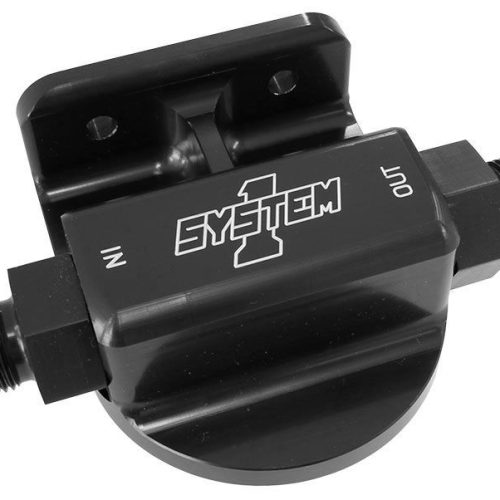 BLK BILLET REMOTE FILTER MOUNTRH SIDE PORT ENTRY MOUNT -10