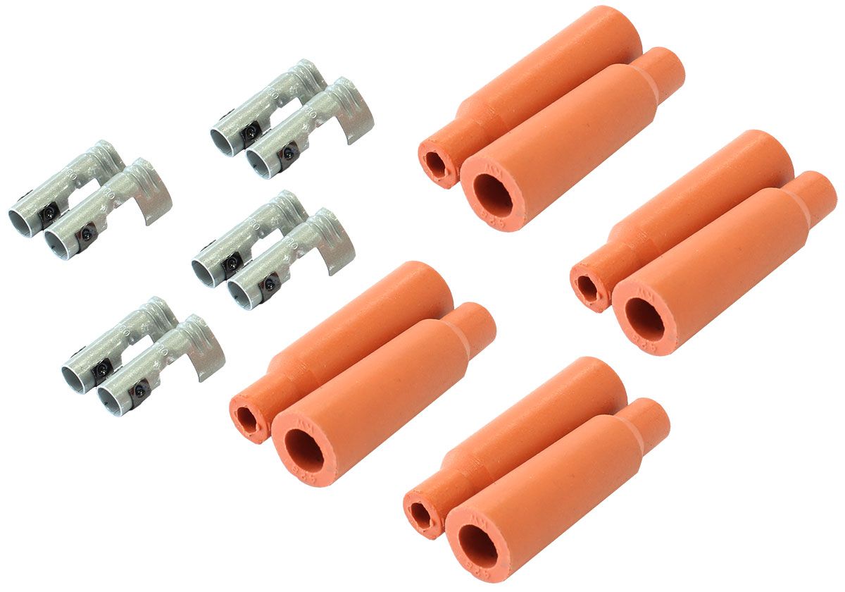 SPARK PLUG BOOT & TERMINAL KITINNER BOOTS FOR HEMI TUBES (8)