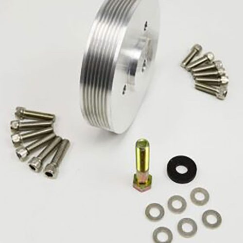 6-RIB ACCESSORY PULLEY BB CHEV3-BOLT BBC BALANCER TO 6-BOLT