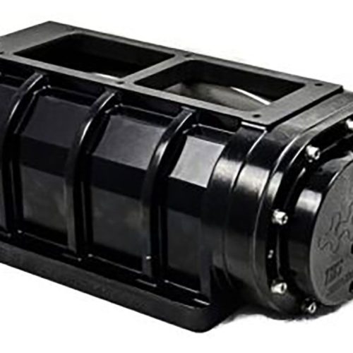 BLOWER 8-71 BILLET, BLACK     BILLET HIGH HELIX ROTORS