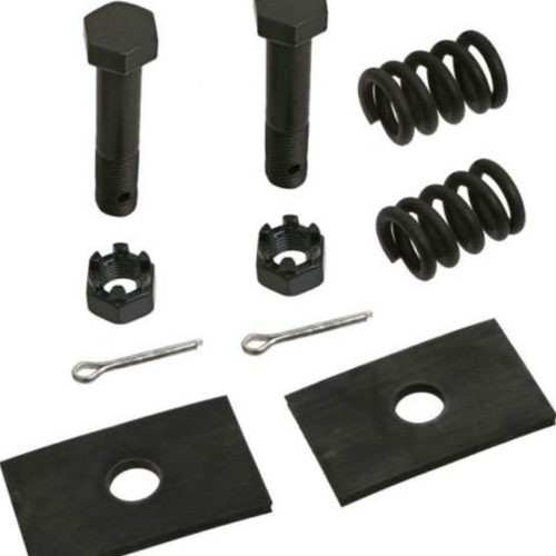 1928-48 BLK RADIATOR MOUNT KITBOLTS,SPRINGS,NYLOCKS-KIT