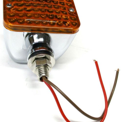 VINTIQUE MEDIUM ROD LITE TURN SIGNAL AMBER  CHROME
