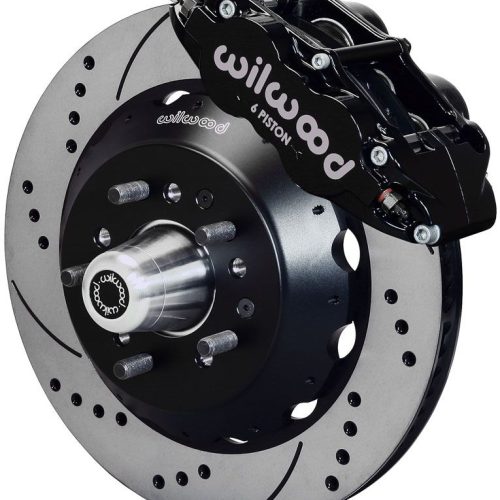 FRONT BRAKE KIT, MUSTANG 65-69BLACK FNSL6R-DS, 14″ ROTOR