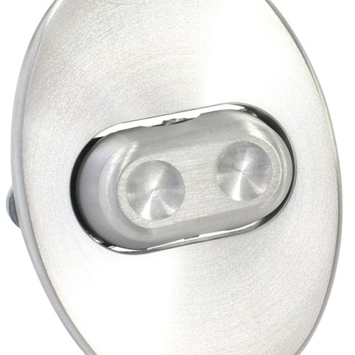 BILLET OVAL SINGLE POWERWINDOW3 WIRE ROCKER SWITCH & BASE